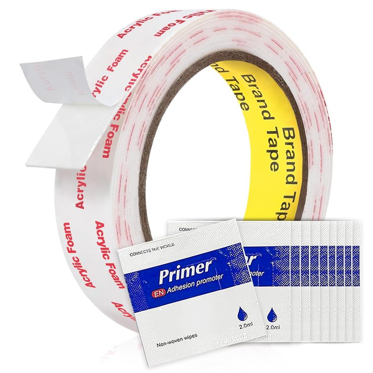 Tapsi Heavy Duty Removable Double Sided Tape, 1 Inch x 9.85 Feet