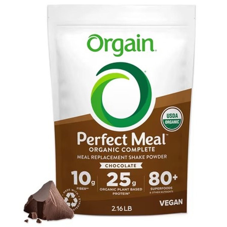 Orgain   Organic Plant Based Perfect Meal Protein Powder Choclate