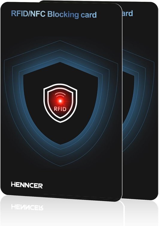 2026 NEW RFID Blocking Card Set with Indicator Light,Wallets Shield,Credit Card Protector, NFC Bank Debit Blocker,Anti-Skimming Protection For ID Passport Travel For Men/Women (2)