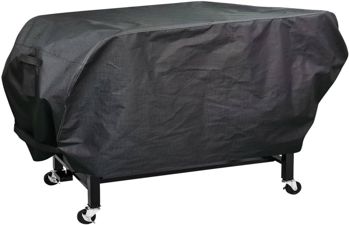 RPET Fabric Cover for Flat Griddle Cover, Black Fit 36" griddles with Hood and Side Shelf foldeble