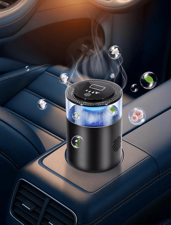 Smart Car Air Freshener Diffuser, Ambient Light & Mist, Ocean