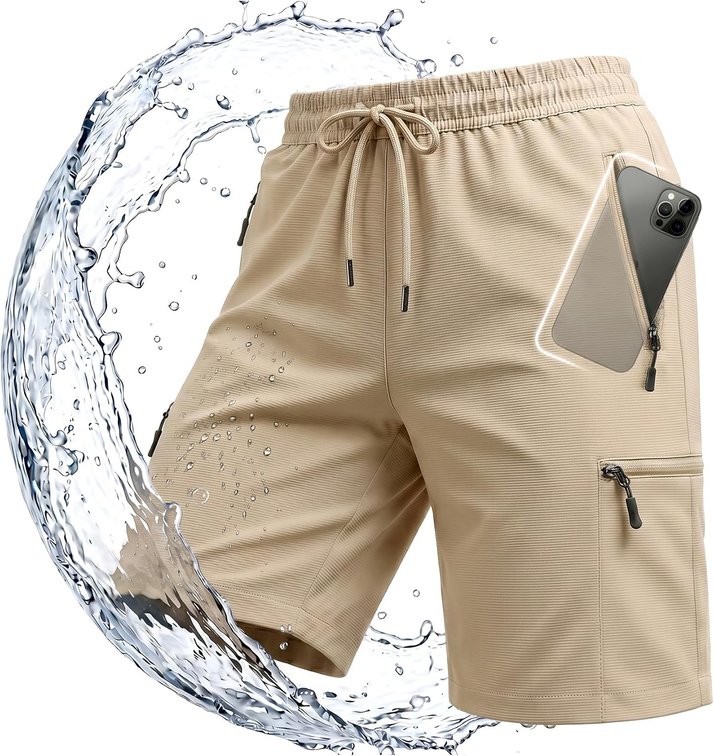 Size XL Ommiivex 7 Inches Inseam Women Hiking Casual Shorts Athletic Running Workout High Waisted with Pocket Mid Rise Comfortable