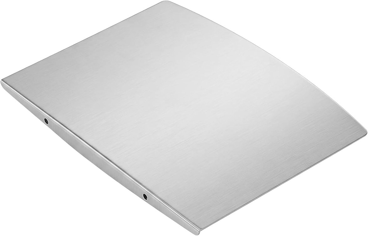 Tifanso Stainless Steel Cutting Board with Lip for Food Prep