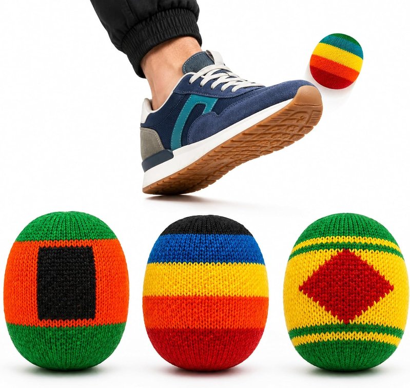 Footbag Balls, Sand Filled Suede Foot Bags