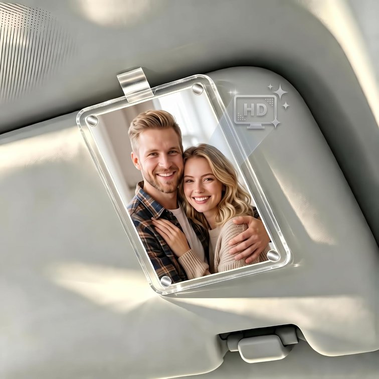 Car Picture Holder Crystal-Clear: 99% Light Transmittance for Photo Display