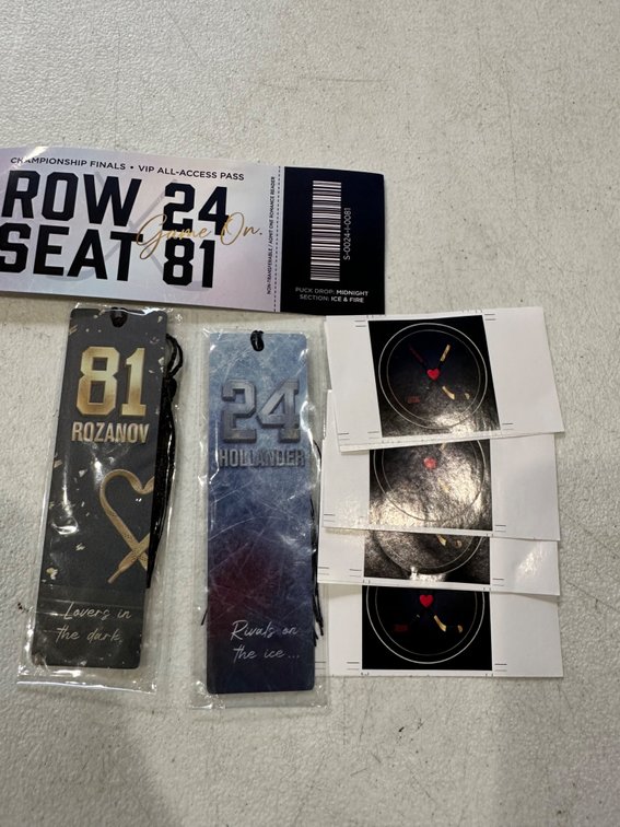 Set of 2 Hockey Romance Metal Bookmarks (Series is called Heated Rivalry)