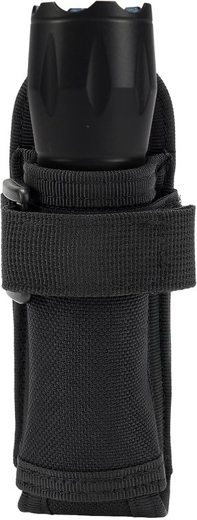 Tactical Flashlight Pouch Holster, Tactical Flashlight Holster Nylon Pouch, Open Top Flashlight Holder