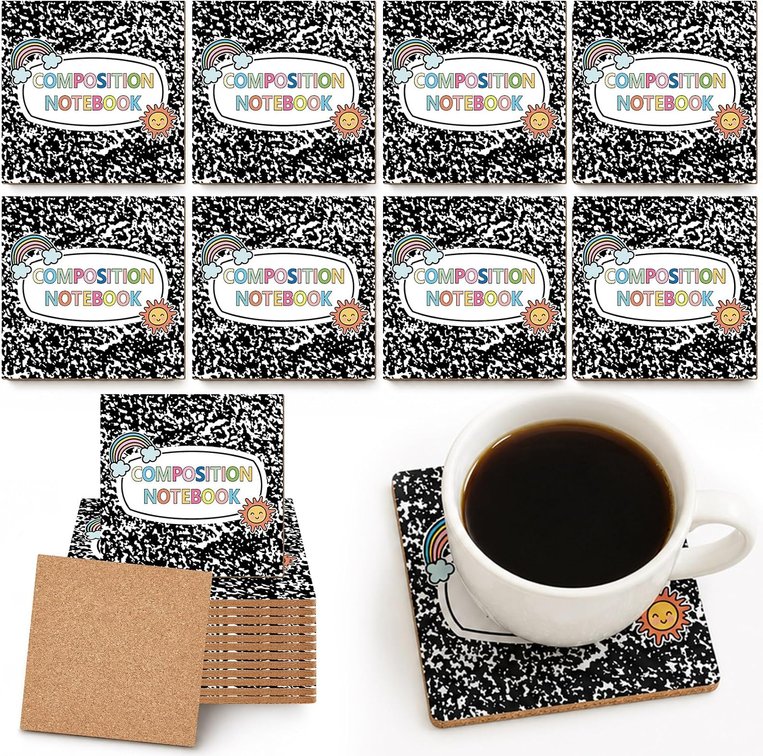 Back to School Teacher Gifts Bulk Teacher Coasters for Desk 24Pcs