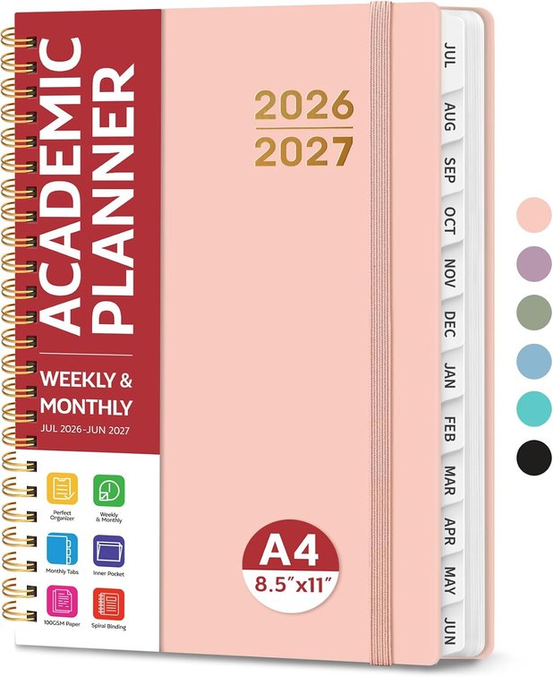 Taja Planner 2026-2027, Jul 2026-Jun 2027 Monthly & Weekly Calendar Book