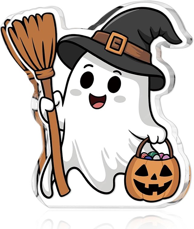 Halloween Gifts for Women Cute Ghost Basket Stuffers Acrylic Decoration