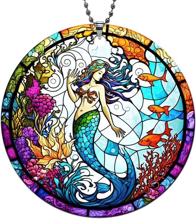 Mermaid Christmas Ornaments 2026,Mermaid Ornament for Christmas Tree, Little Beautiful Mermaids Ornaments for Girls Kids, Mermaid Gifts for Women