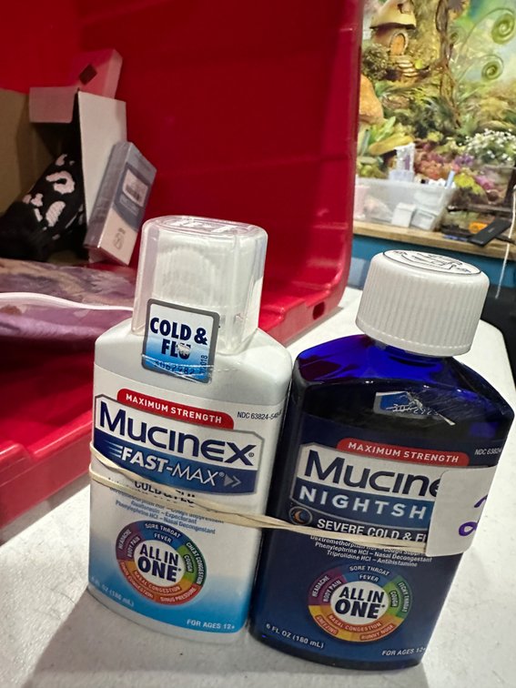 Mucinex Fast-Max Cold & Flu All in One Day/Night Value Pack, 2x6 FL OZ
