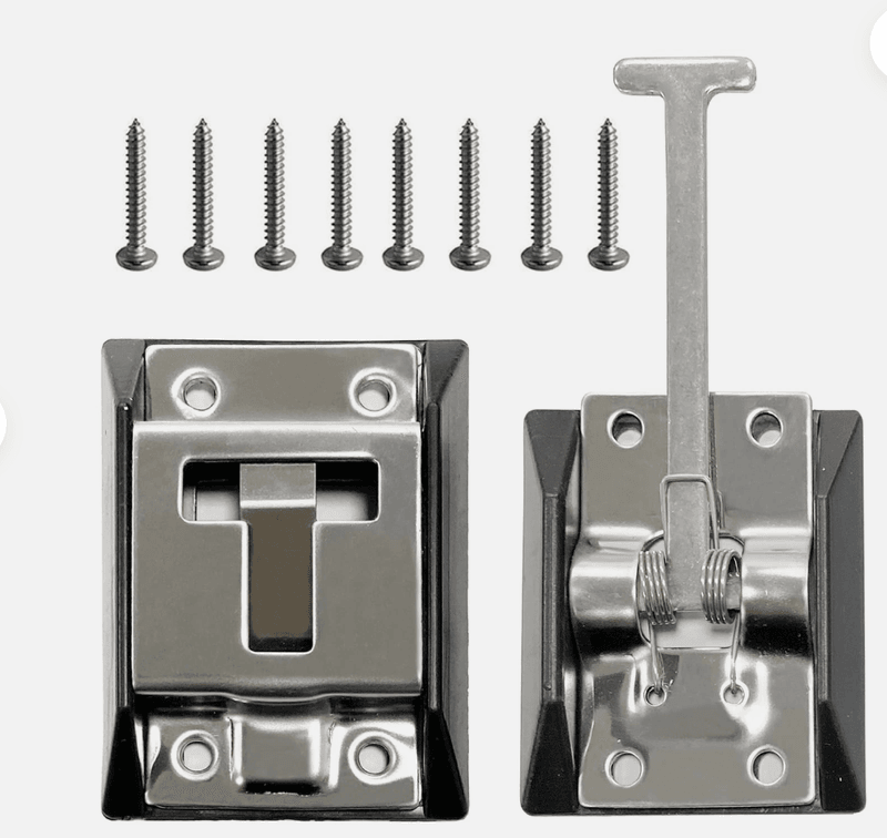 RV Door Latch Holder 304 Stainless Steel TStyle Entry Catch With Screws