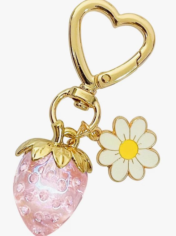 Cute Strawberry Keychain