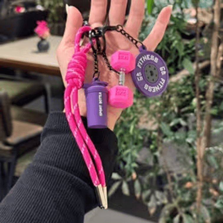 Keychain Pendant Gym-Inspired Design