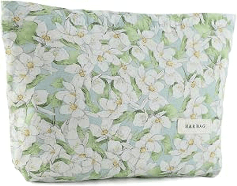Makeup Bag, Toiletry Bag, Fresh Sweet Double Layer Makeup Pouch
