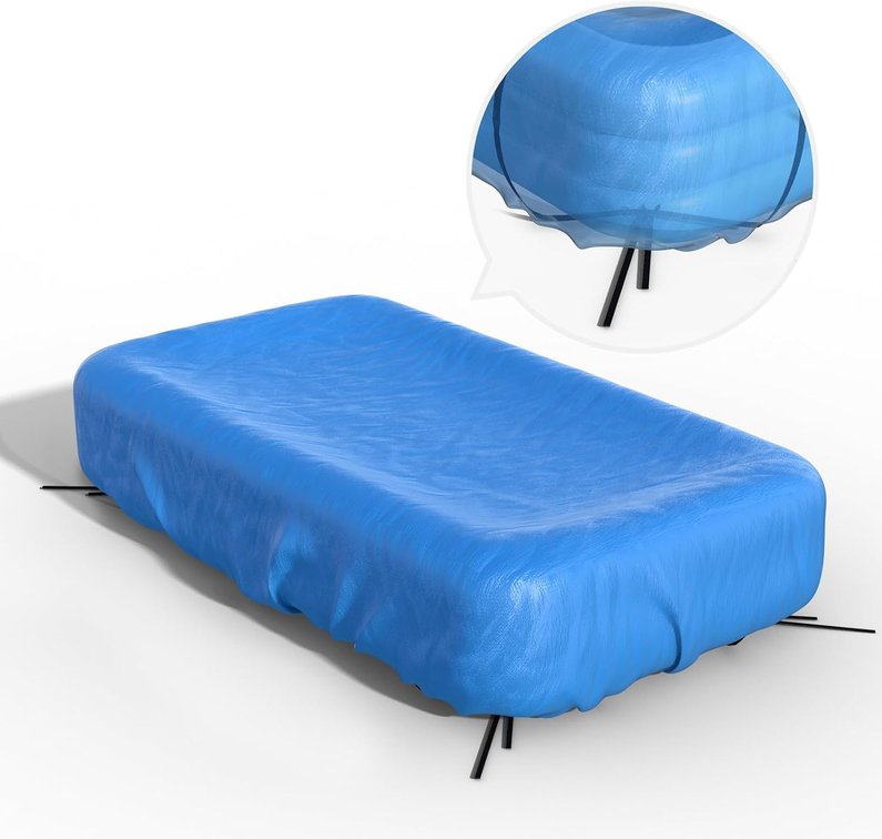 Inflatable Pool Cover Rectangle for 120" x 72", 130" x 72", 145" x 74" Pool