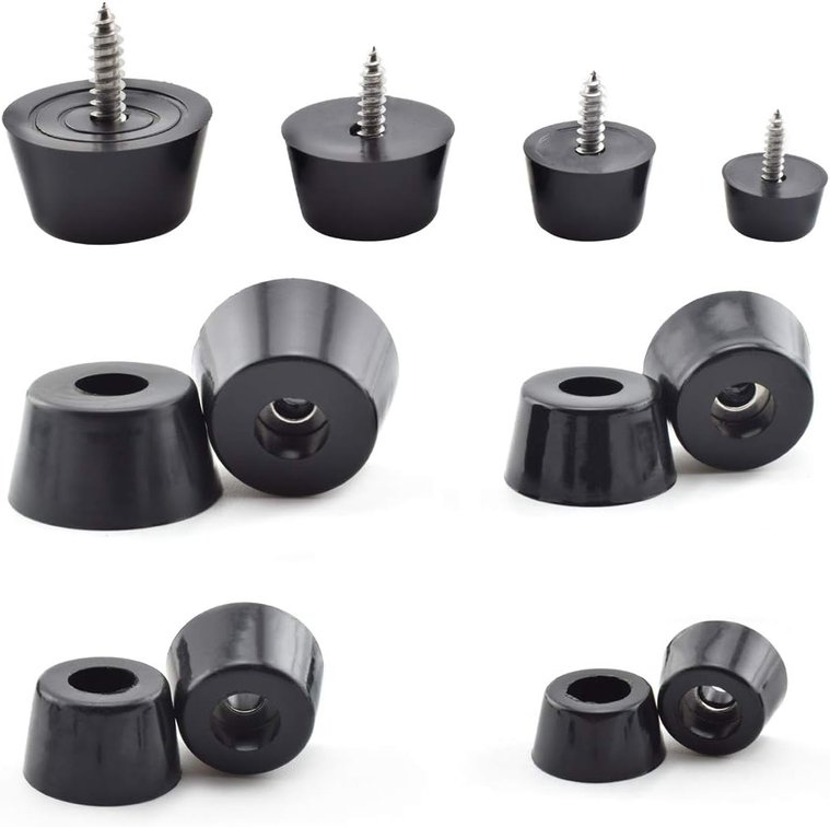 SDTC Tech 32 PCS Rubber Feet Pads with Build-in Stainless Steel Washer