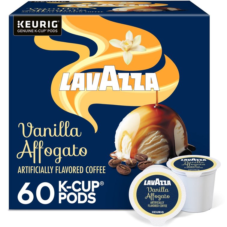 Lavazza Vanilla Affogato Keurig K-Cup  Pods, Light-Medium Roast, 100% Arabica (60 Pods)