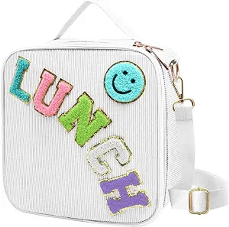 Insulated Lunch Bag With Adjustable Shoulder Strap,