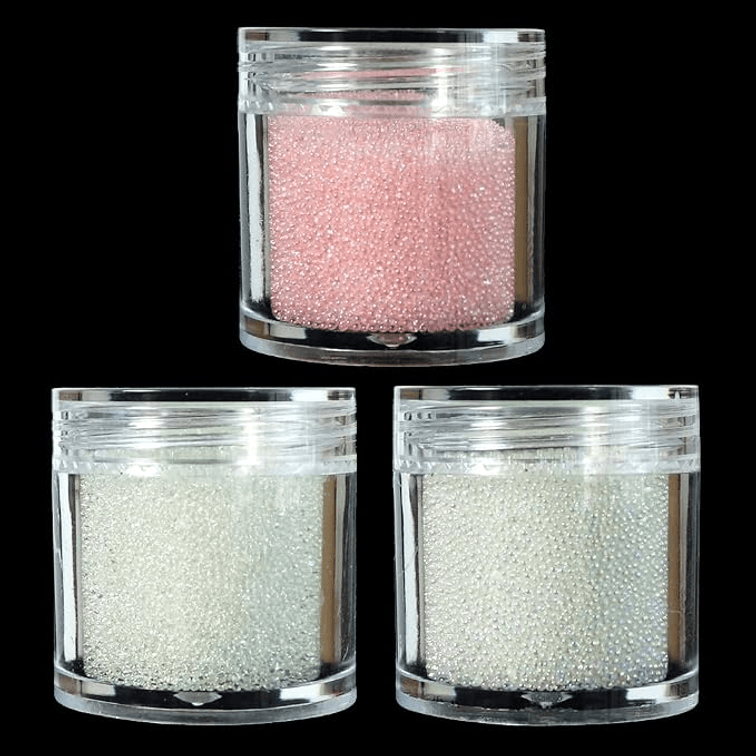 3 Colors Nail Art Caviar Beads Micro Nail Beads