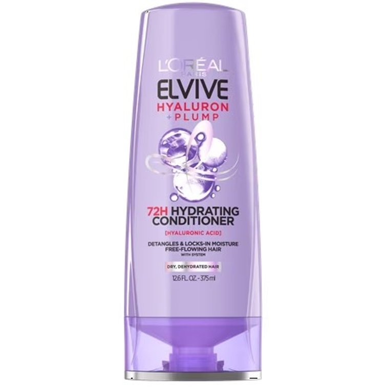L'Oreal Paris Elvive Hyaluron Plump Hydrating Conditioner with Hyaluronic Acid, 12.6 fl oz