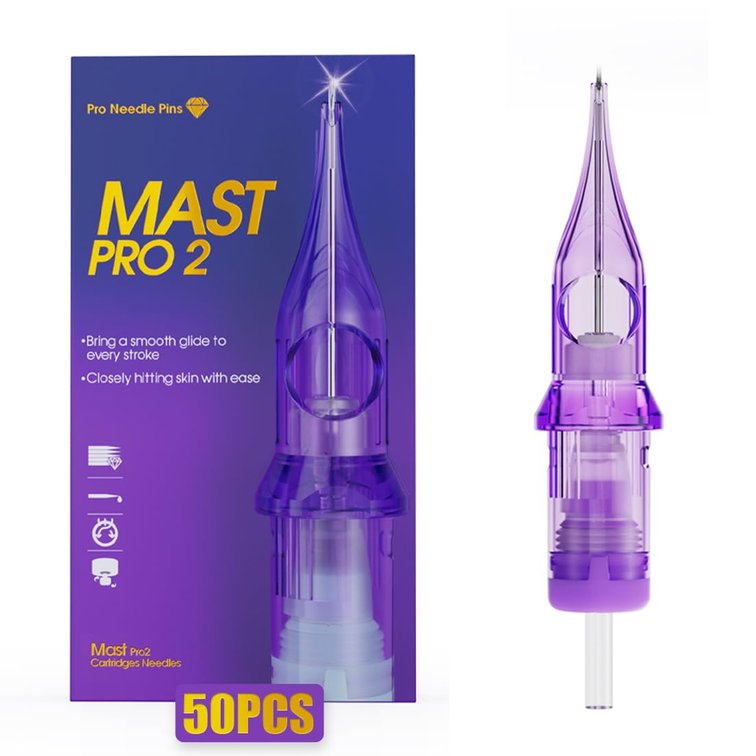 Mast Tattoo Pro2 Tattoo Needles Cartridges 50 Count Magnum