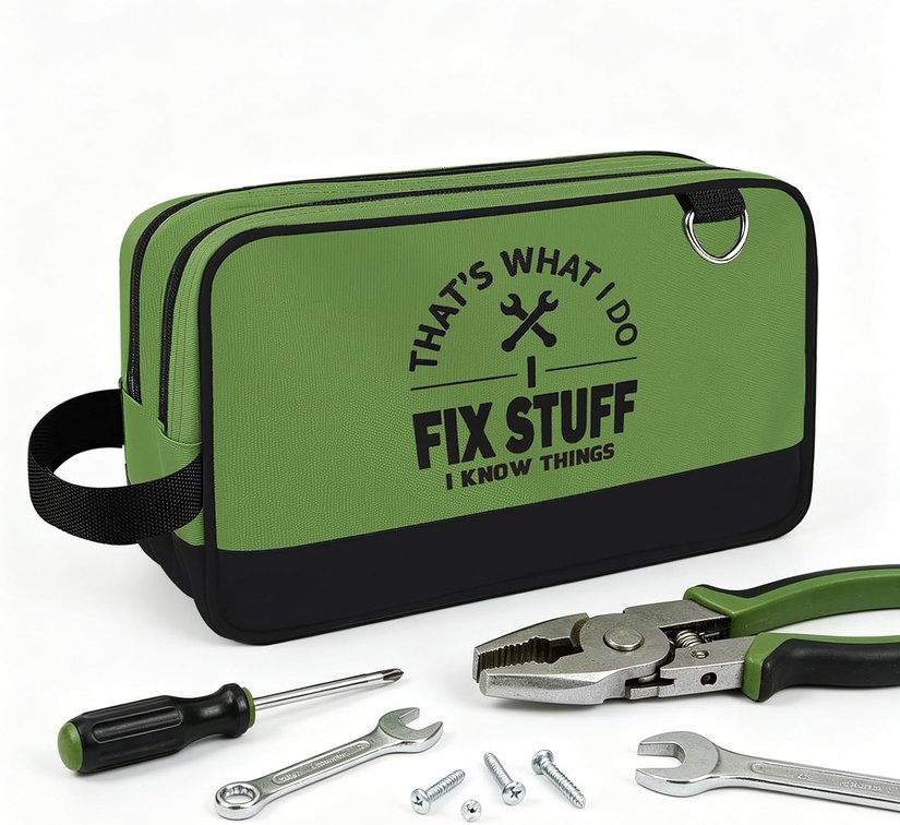 Small Tool Pouch, Zipper Tool Pouch, ToolBag with Carrying Handle Gifts