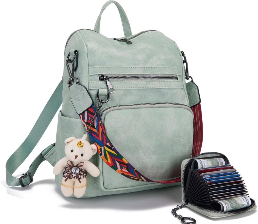 Womens Fashion Pu Leather Backpack