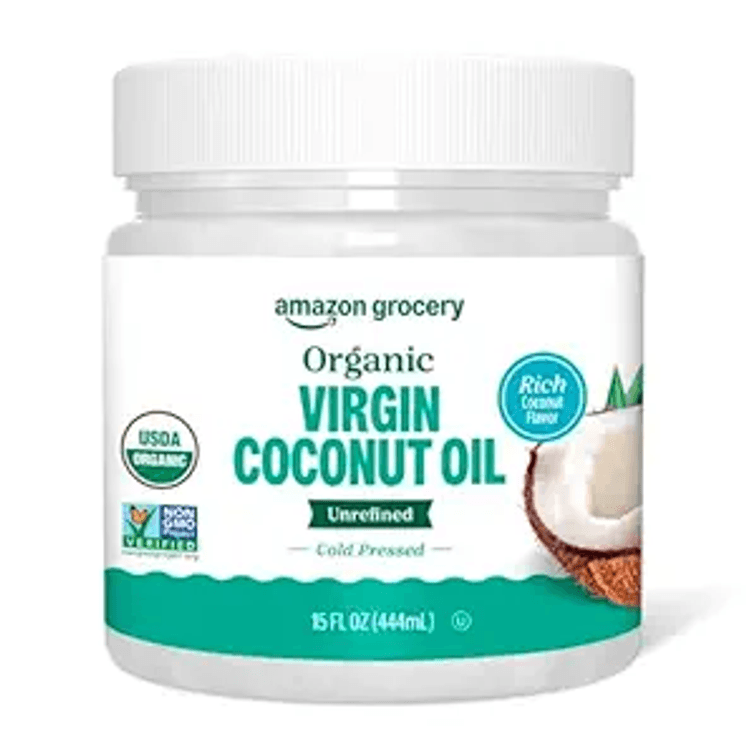 Amazon Grocery, Organic Virgin Coconut Oil, Non GMO, 15 Fl Oz (Previously Amazon Fresh, Packaging May Vary)