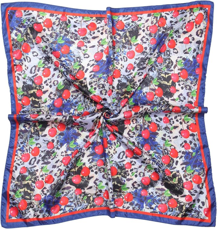 AWAYTR 35" Square Satin Head Scarf for Women Hair Scarf Silky Bandana Wrap