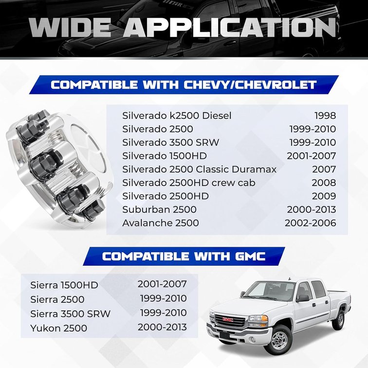 Chrome 8 Lug Center Cap 4Pcs, for Chevy Silverado GMC - Silver 4 Pcs Silver