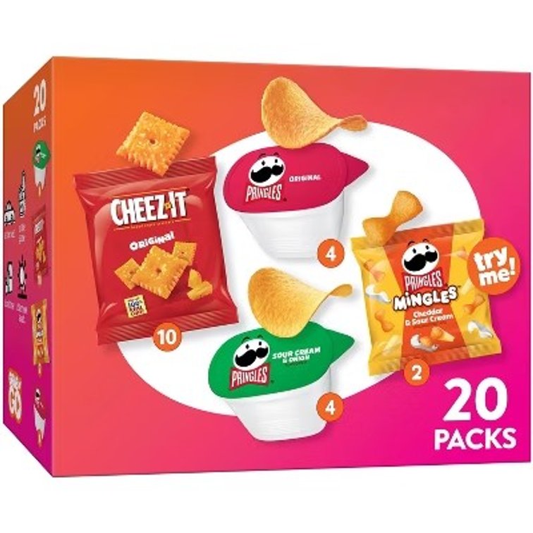 Best by Oct 14 2026 Cheez-It Kellogg's New Crackers Salty Mix - 17.04oz/20ct