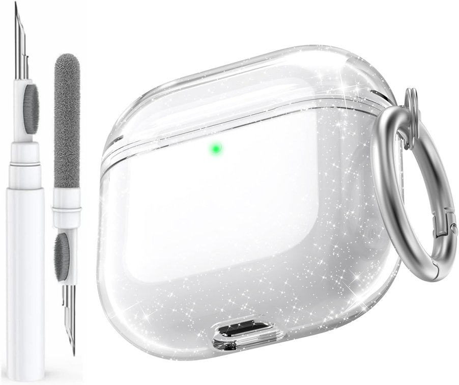 AhaStyle Clear Airpods 4 Case Cover with Cleaning Kit