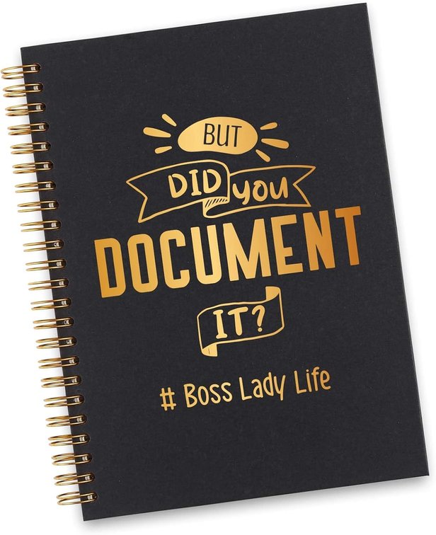 Boss Lady Spiral Notebook, Boss Lady Gifts for Women, Funny Women Boss Gifts, Boss Lady Life Gag Office Supplies Appreciation Thank You Gifts Spiral Notebooks WA17