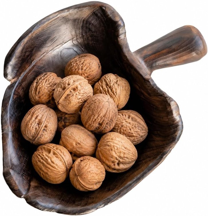 with handle wooden fruit bowls
