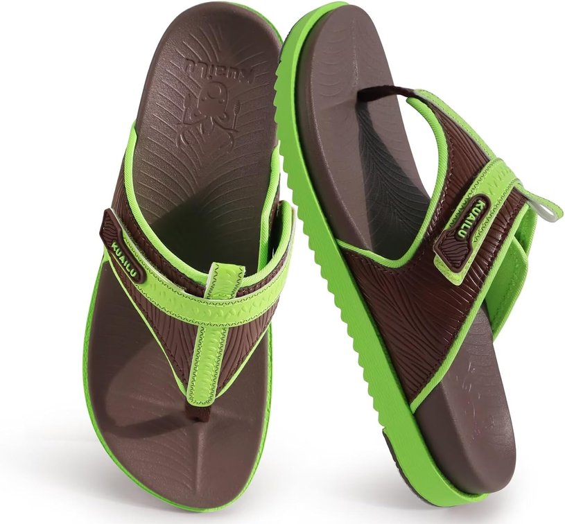 Size 7.5 KuaiLu Womens Orthopedic Flip Flops Comfort Cushion Arch Support Sandals