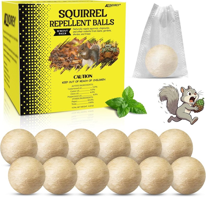 Squirrel Repellent for Attic,Chipmunk Repellent Outdoor & Garden(18)