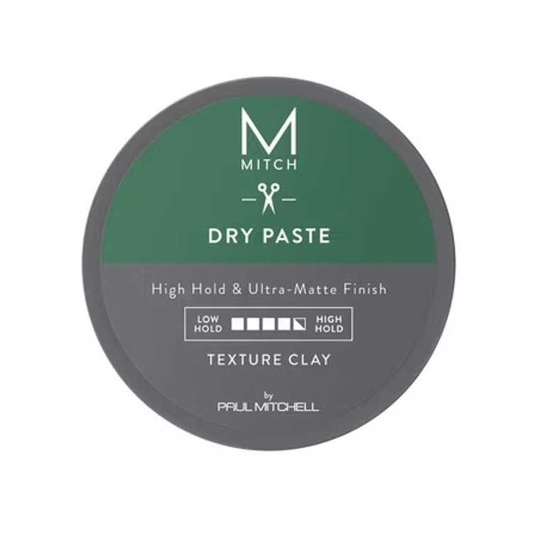 MITCH by Paul Mitchell Dry Paste Texture Clay for Men, High Hold, Ultra-Matte Finish, For All Hair Types, 3 oz.