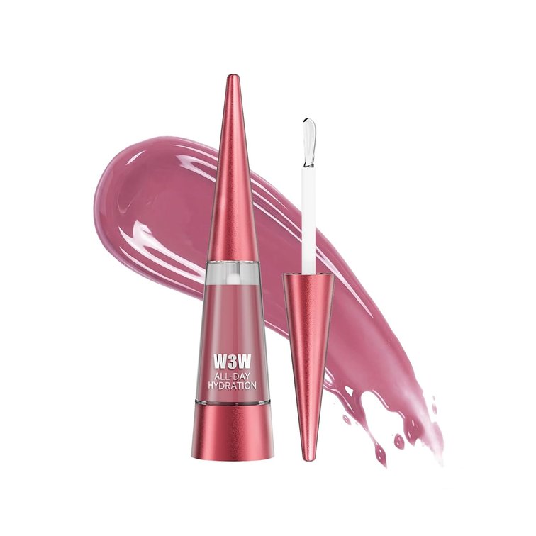 Spicy Lip Plumper, Lip Plumping Gloss, Natural Volumizing Lips Oil, Hydrating & Nourishing, Glossy Finish, Moisture Boost for Smooth Fuller Looking Lips, 0.29 fl.oz (01 Dusk Rose)