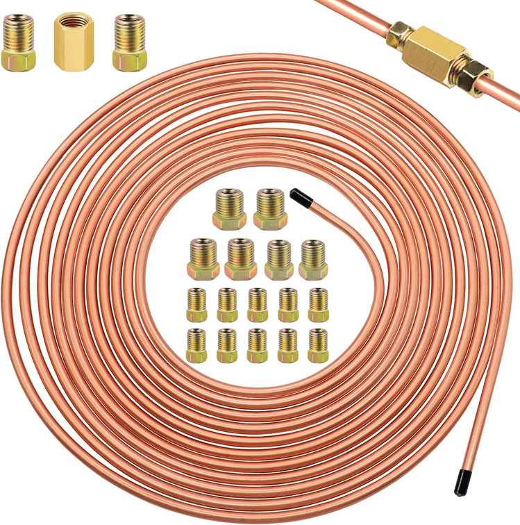 Set of 4 - Brake Line Transmission System 