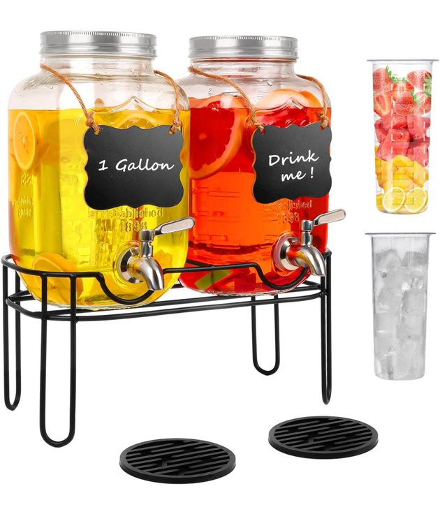 1 Gallon Drink Dispenser with Stand 