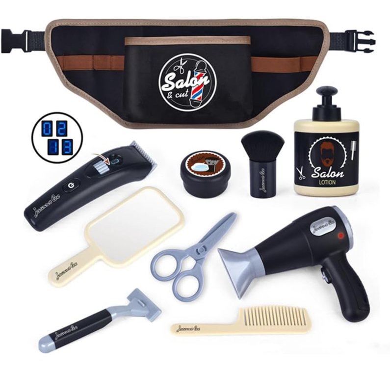 Set of 2 - Toy Barber Set 