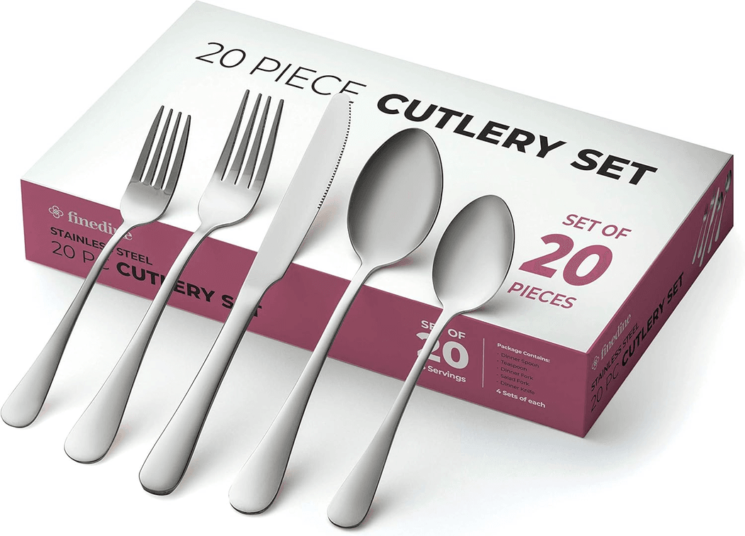 Finedine - 20 Piece Stainless Steel Cutlery Set