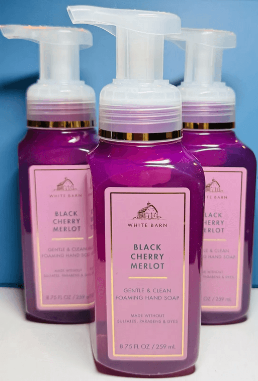 SET OF 5 - BLACK CHERRY MERLOT ~ 3PK ~ GENTLE FOAMING SOAP ~ Bath & Body Works
