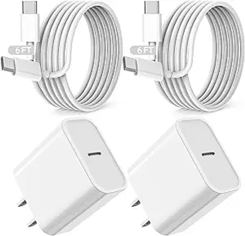 Fast iPad Charger,iPad Charger Fast Charging 2Pack Wall Charger Plug Adapter and Type C USB C to C Cable Cord 6ft Type C to C for iPad Pro 12.9, iPad Pro 11 inch,iPad Air 5th/4th,iPad Mini 6,iPad 10