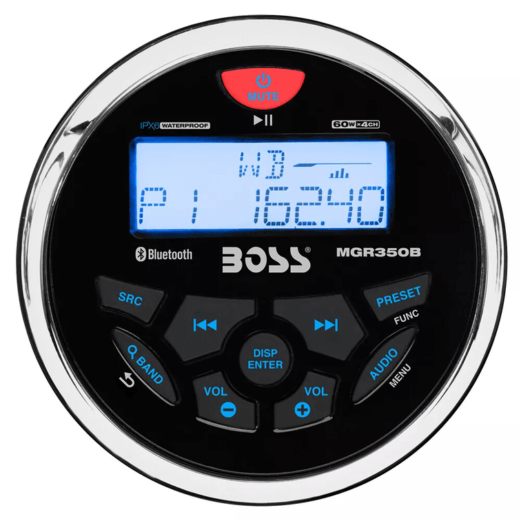 Boss Audio MGR350B Marine Stereo w/AM/FM/BT/USB MGR350B