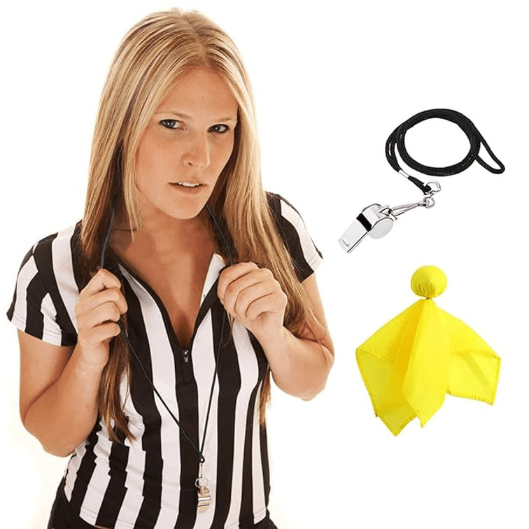 Size XXL - Women's Referee Shirt Black and White Stripe Costume Short Sleeve Umpire Jersey Football Basketball Soccer Christmas Accessories