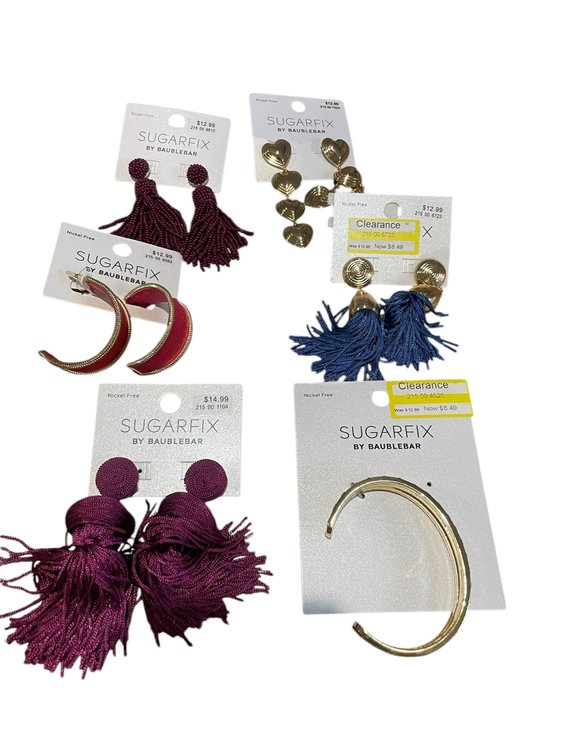 Set of Women's Earrings and a Bracelet 