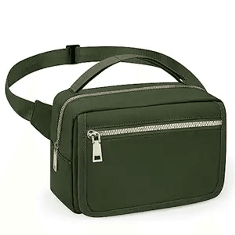 printe Small Diaper Bag with Portable Changing Pad, Crossbody Diaper Bag - Green